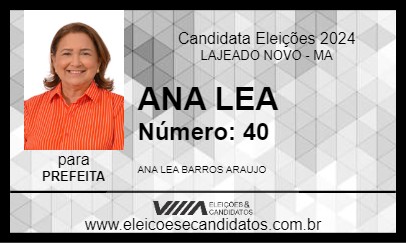 Candidato ANA LEA 2024 - LAJEADO NOVO - Eleições