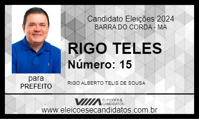 Candidato RIGO TELES 2024 - BARRA DO CORDA - Eleições