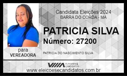 Candidato PATRICIA SILVA 2024 - BARRA DO CORDA - Eleições