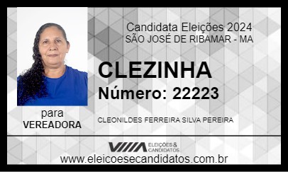 Candidato CLEZINHA 2024 - SÃO JOSÉ DE RIBAMAR - Eleições