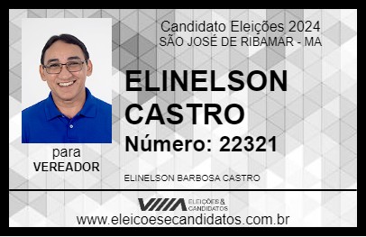 Candidato ELINELSON CASTRO 2024 - SÃO JOSÉ DE RIBAMAR - Eleições