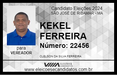 Candidato KEKEL FERREIRA 2024 - SÃO JOSÉ DE RIBAMAR - Eleições