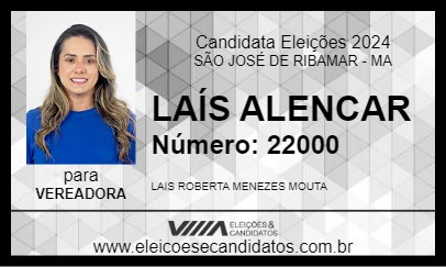 Candidato LAÍS ALENCAR 2024 - SÃO JOSÉ DE RIBAMAR - Eleições