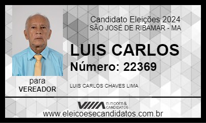 Candidato LUIS CARLOS 2024 - SÃO JOSÉ DE RIBAMAR - Eleições