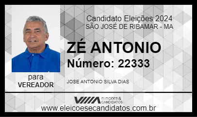 Candidato ZÉ ANTONIO 2024 - SÃO JOSÉ DE RIBAMAR - Eleições