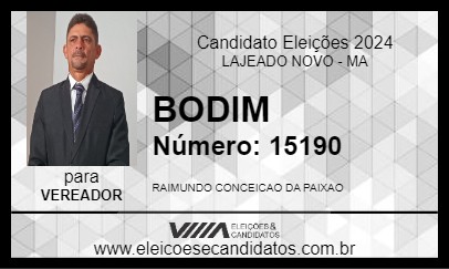 Candidato BODIM 2024 - LAJEADO NOVO - Eleições