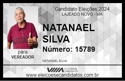 Candidato NATANAEL SILVA 2024 - LAJEADO NOVO - Eleições