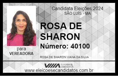 Candidato ROSA DE SHARON 2024 - SÃO LUÍS - Eleições