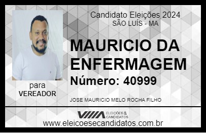 Candidato MAURICIO DA ENFERMAGEM 2024 - SÃO LUÍS - Eleições