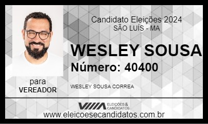 Candidato WESLEY SOUSA 2024 - SÃO LUÍS - Eleições