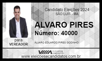 Candidato ALVARO PIRES 2024 - SÃO LUÍS - Eleições