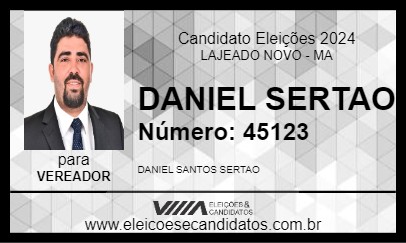 Candidato DANIEL SERTAO 2024 - LAJEADO NOVO - Eleições