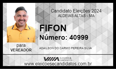 Candidato FIFON 2024 - ALDEIAS ALTAS - Eleições