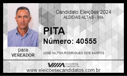 Candidato PITA 2024 - ALDEIAS ALTAS - Eleições