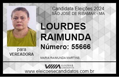 Candidato LOURDES RAIMUNDA 2024 - SÃO JOSÉ DE RIBAMAR - Eleições