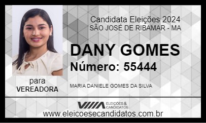 Candidato DANY GOMES 2024 - SÃO JOSÉ DE RIBAMAR - Eleições