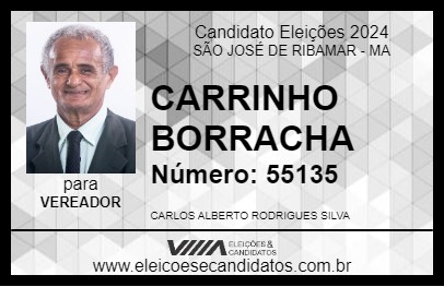 Candidato CARRINHO BORRACHA 2024 - SÃO JOSÉ DE RIBAMAR - Eleições