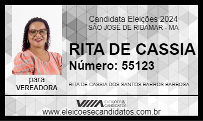 Candidato RITA DE CASSIA 2024 - SÃO JOSÉ DE RIBAMAR - Eleições