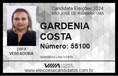 Candidato GARDENIA COSTA 2024 - SÃO JOSÉ DE RIBAMAR - Eleições