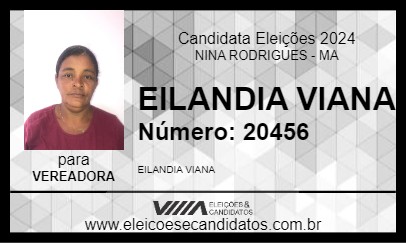 Candidato EILANDIA VIANA 2024 - NINA RODRIGUES - Eleições