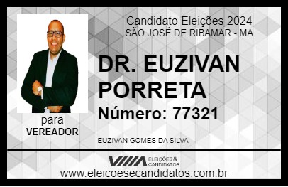 Candidato DR. EUZIVAN PORRETA 2024 - SÃO JOSÉ DE RIBAMAR - Eleições