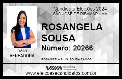 Candidato ROSANGELA SOUSA 2024 - SÃO JOSÉ DE RIBAMAR - Eleições