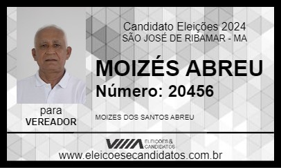 Candidato MOIZÉS ABREU 2024 - SÃO JOSÉ DE RIBAMAR - Eleições