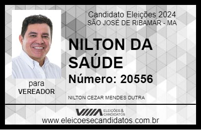 Candidato NILTON DA SAÚDE 2024 - SÃO JOSÉ DE RIBAMAR - Eleições