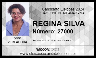 Candidato REGINA SILVA 2024 - SÃO JOSÉ DE RIBAMAR - Eleições