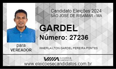 Candidato GARDEL 2024 - SÃO JOSÉ DE RIBAMAR - Eleições