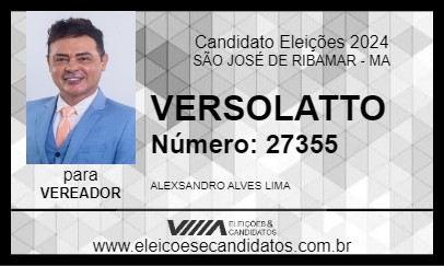 Candidato VERSOLATTO 2024 - SÃO JOSÉ DE RIBAMAR - Eleições