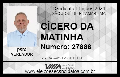 Candidato CÍCERO DA MATINHA 2024 - SÃO JOSÉ DE RIBAMAR - Eleições