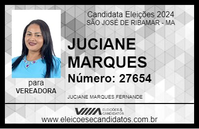 Candidato JUCIANE MARQUES 2024 - SÃO JOSÉ DE RIBAMAR - Eleições