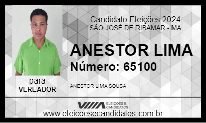 Candidato ANESTOR LIMA 2024 - SÃO JOSÉ DE RIBAMAR - Eleições