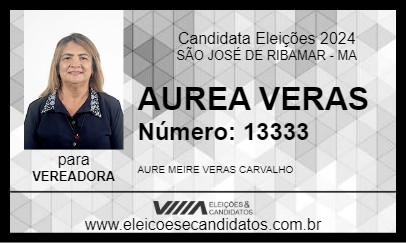 Candidato AUREA VERAS 2024 - SÃO JOSÉ DE RIBAMAR - Eleições