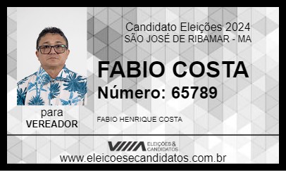 Candidato FABIO COSTA 2024 - SÃO JOSÉ DE RIBAMAR - Eleições