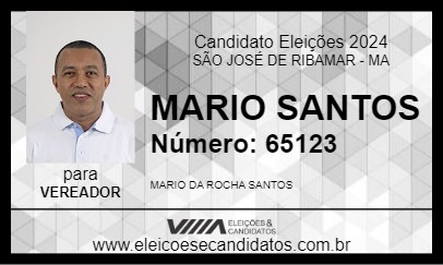 Candidato MARIO SANTOS 2024 - SÃO JOSÉ DE RIBAMAR - Eleições