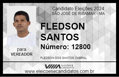 Candidato FLEDSON SANTOS 2024 - SÃO JOSÉ DE RIBAMAR - Eleições