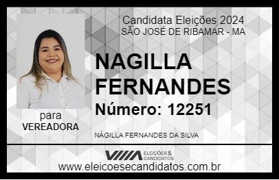 Candidato NAGILLA FERNANDES 2024 - SÃO JOSÉ DE RIBAMAR - Eleições