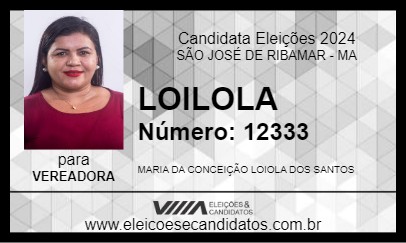 Candidato LOIOLA 2024 - SÃO JOSÉ DE RIBAMAR - Eleições