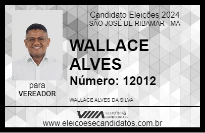 Candidato WALLACE ALVES 2024 - SÃO JOSÉ DE RIBAMAR - Eleições