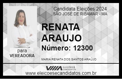 Candidato RENATA ARAUJO 2024 - SÃO JOSÉ DE RIBAMAR - Eleições