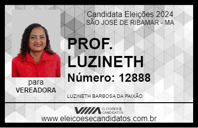 Candidato PROF. LUZINETH 2024 - SÃO JOSÉ DE RIBAMAR - Eleições