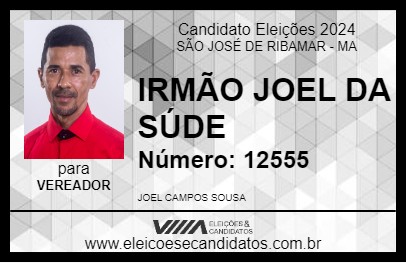 Candidato IRMÃO JOEL DA SAÚDE 2024 - SÃO JOSÉ DE RIBAMAR - Eleições