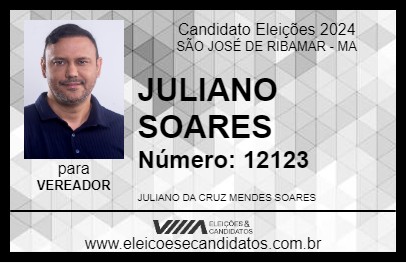 Candidato JULIANO SOARES 2024 - SÃO JOSÉ DE RIBAMAR - Eleições