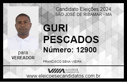 Candidato GURI PESCADOS 2024 - SÃO JOSÉ DE RIBAMAR - Eleições