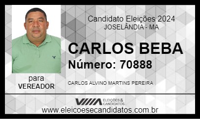 Candidato CARLOS BEBA 2024 - JOSELÂNDIA - Eleições