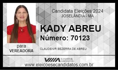 Candidato KADY ABREU 2024 - JOSELÂNDIA - Eleições