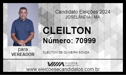 Candidato CLEILTON 2024 - JOSELÂNDIA - Eleições