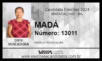 Candidato MADÁ 2024 - MARACAÇUMÉ - Eleições